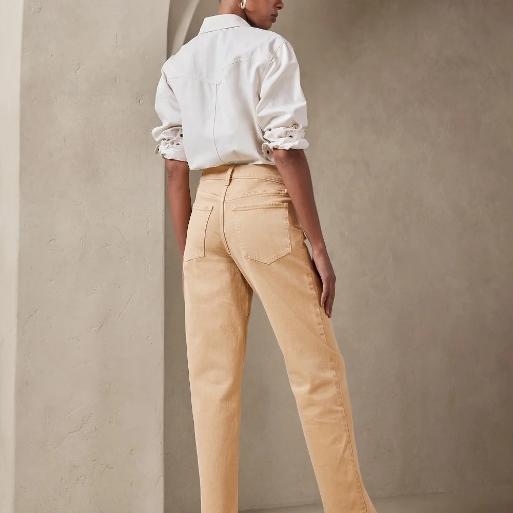 New Banana Republic STRAIGHT MINERAL DYE JEAN - Picture 4 of 6